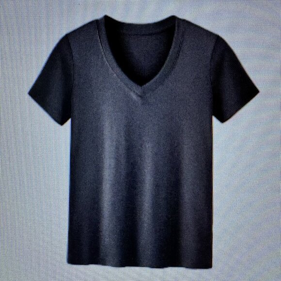 Showitty 3 Pack Multicolor Short Sleeve V Neck Basic T Shirts Womens Size XL - Picture 6 of 8